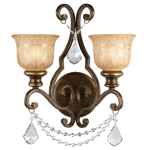 Crystorama Lighting Norwalk Bronze Umber Sconce