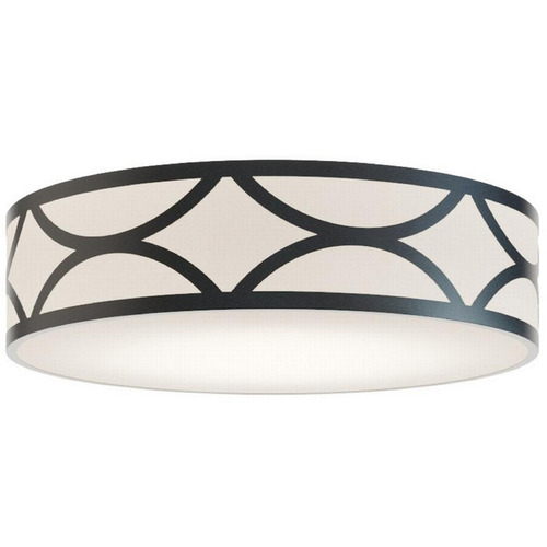 AFX Lighting Afx Lighting Lake Black LED Flushmount Light LAKF20LAJUDBK