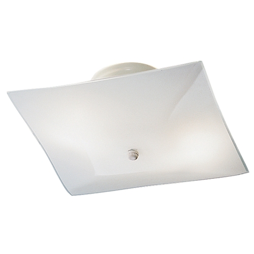 Kichler Lighting Ceiling Space 11.75-Inch Semi-Flush Mount in White by Kichler Lighting 7260WH