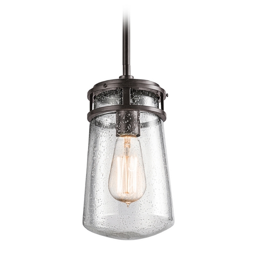 Kichler Lighting Seeded Glass Outdoor Hanging Light Bronze by Kichler Lighting 49447AZ