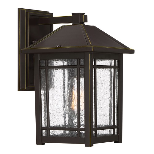 Cedar Point Outdoor Wall Light in Palladian Bronze by Quoizel Lighting
