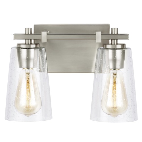 Mercer Satin Nickel Bathroom Light by Visual Comfort Studio