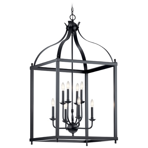Larkin 8-Light Black Pendant by Kichler Lighting