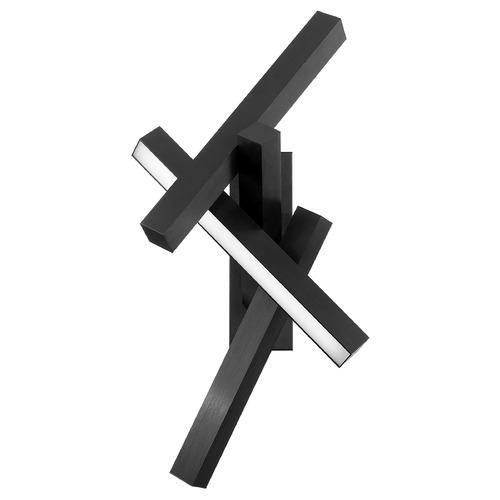 Modern Forms by WAC Lighting Chaos Black LED Sconce by Modern Forms WS-64832-BK