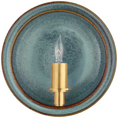 Visual Comfort Signature Collection Christopher Spitzmiller Leeds Sconce in Oslo Blue by Visual Comfort Signature CS2605OSB