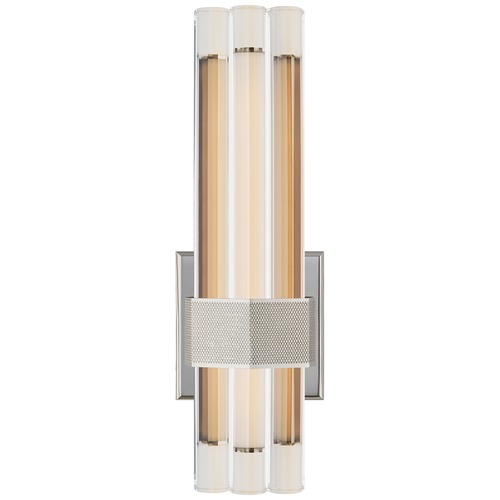 Visual Comfort Signature Collection Lauren Rottet Fascio 14-Inch Sconce in Nickel by Visual Comfort Signature LR2907PNCG