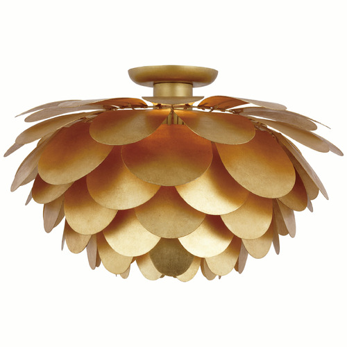 Visual Comfort Signature Collection Chapman & Myers Cynara XL Flush Mount in Gild by VC Signature CHC4164G