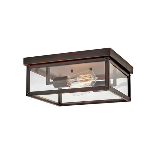 Beckham 12-Inch Flush Mount in Blackened Copper by Hinkley Lighting