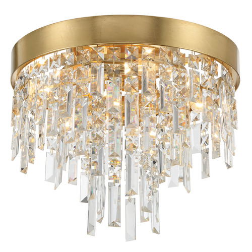 Crystorama Lighting Winfield Antique Gold Flushmount Light