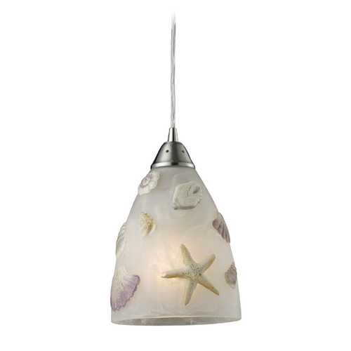 Elk Lighting Modern Mini-Pendant Light with White Glass 20000/1