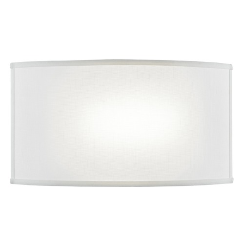 Design Classics Lighting Spectrum LED Sconce with Light Cream Fabric Shade 2100K-3500K 1400LM DCL 9406-506 SH7892
