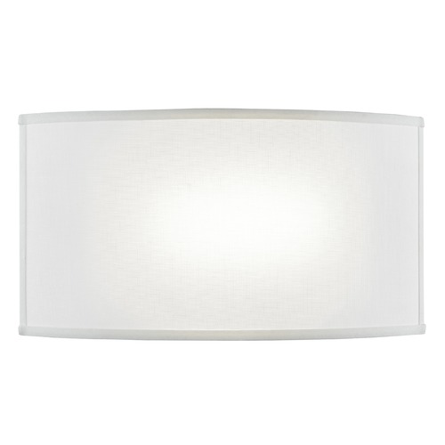 Spectrum LED Sconce with Light Cream Fabric Shade 2100K-3500K 1400LM