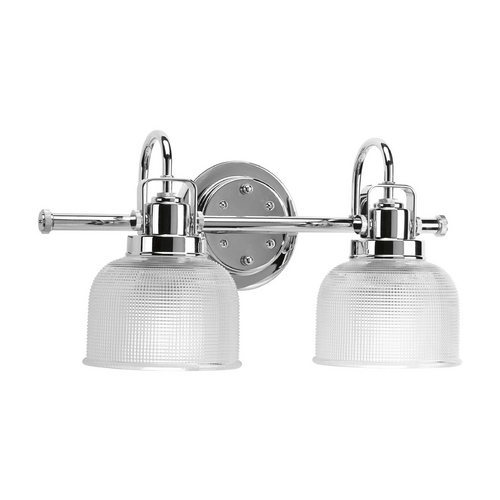 Progress Lighting Progress Archie with Clear Double Prismatic Glass in Chrome Finish P2991-15