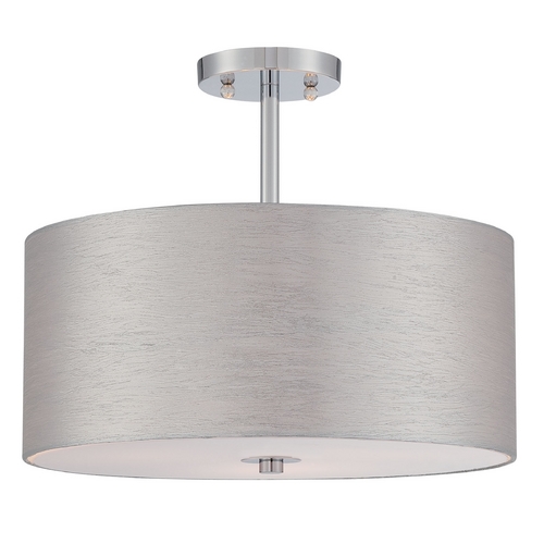 Silvain Chrome Semi-Flush Mount by Lite Source Lighting