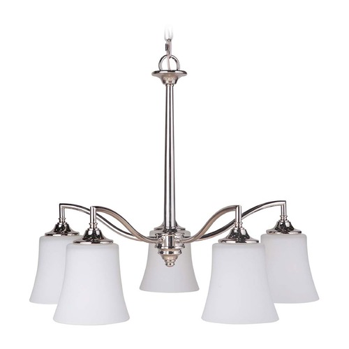 Helena 25.50-Inch Polished Nickel Chandelier by Craftmade Lighting