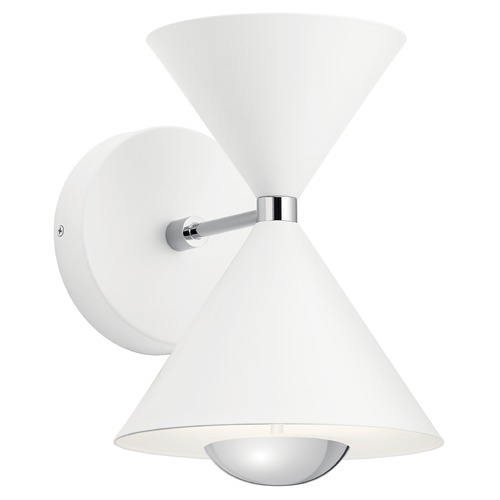 Elan Lighting Kordan 9.75-Inch Matte White LED Sconce by Elan Lighting 84131MWH