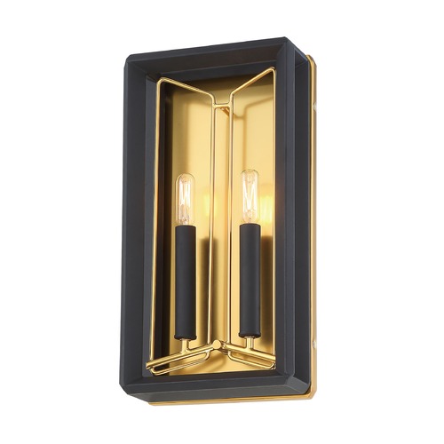 Sable Point Wall Sconce in Sand Black & Gold by Metropolitan Lighting