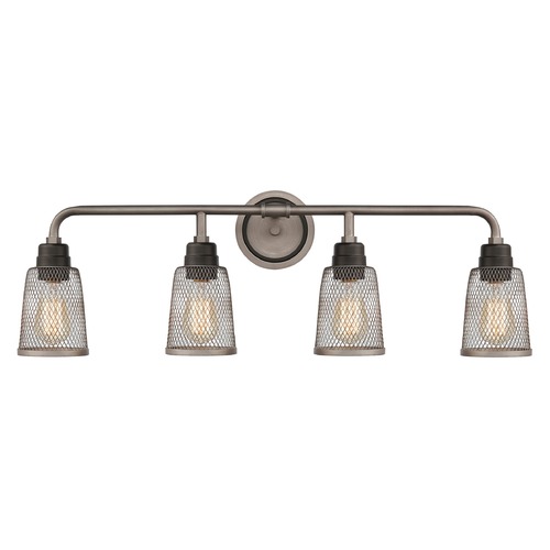 Elk Lighting Elk Lighting Glencoe Weathered Zinc, Oil Rubbed Bronze Bathroom Light 15654/4