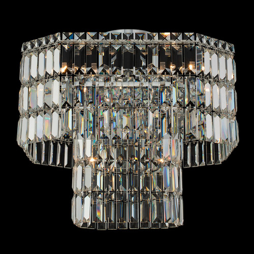 Allegri Crystal Livelli Polished Chrome Semi-Flushmount Light