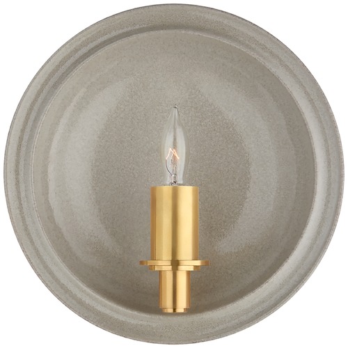 Visual Comfort Signature Collection Christopher Spitzmiller Leeds Sconce in Gray by Visual Comfort Signature CS2605SHG