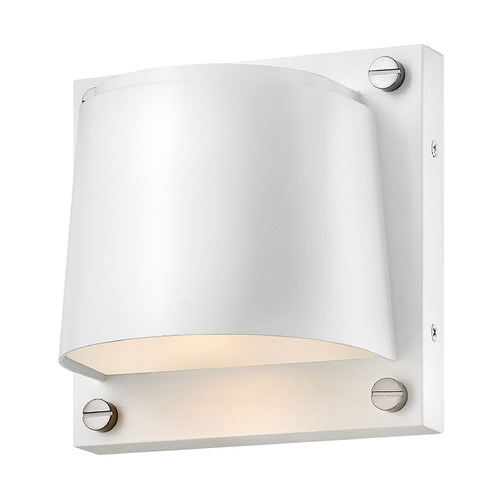 Hinkley Scout Satin White LED Outdoor Wall Light