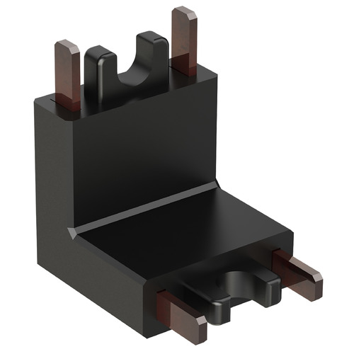 ET2 Lighting Continuum Wall to Ceiling Connector in Black by ET2 Lighting ETMSC90-W2C-BK