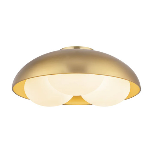 Alora Lighting Zuri Brushed Gold Island Light with Globe Shade