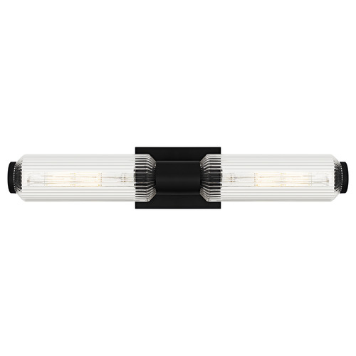 Quoizel Lighting Quoizel Lighting Hawes Matte Black Vertical Bathroom Light HWS8524MBK