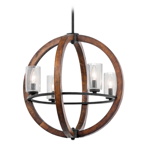 Grand Bank 20-Inch Chandelier in Auburn Stained by Kichler Lighting