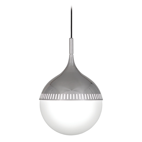Robert Abbey Lighting Mid-Century Modern Outdoor Hanging Light Polished Nickel Jonathan Adler Rio by Robert Abbey S779