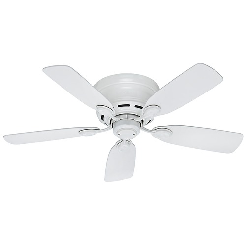 42-Inch Low Profile IV White Ceiling Fan by Hunter Fan Company