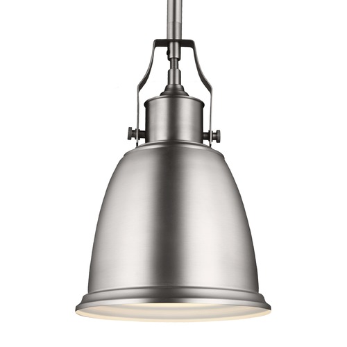 Generation Lighting Hobson Mini Pendant in Satin Nickel by Generation Lighting P1357SN