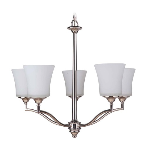 Helena 25.50-Inch Polished Nickel Chandelier by Craftmade Lighting