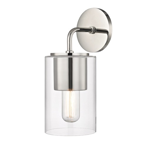 Mitzi by Hudson Valley Lula Sconce in Polished Nickel by Mitzi by Hudson Valley H135101-PN