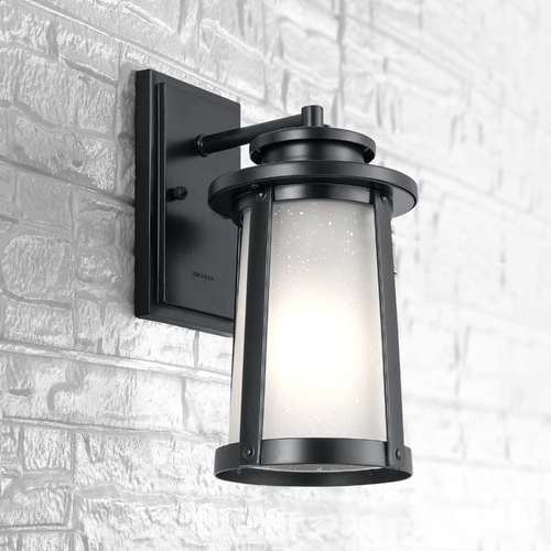 Kichler Lighting Harbor Bay Outdoor Wall Light Black by Kichler Lighting 49917BK