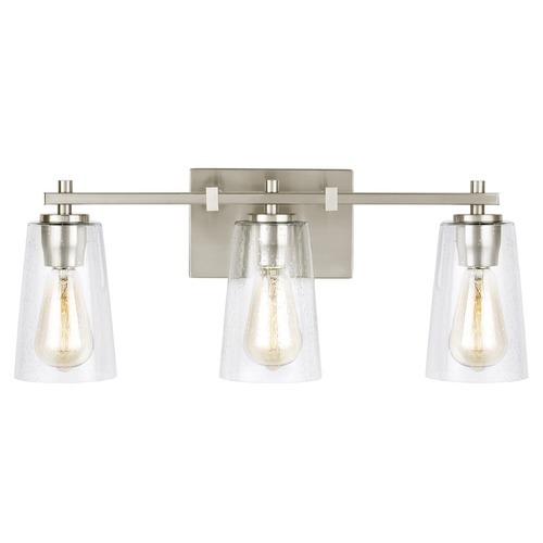 Visual Comfort Studio Collection Mercer Satin Nickel Bathroom Light by Visual Comfort Studio VS24303SN