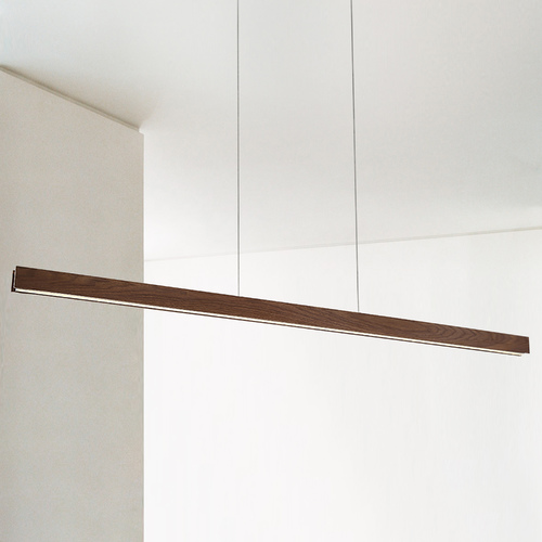Modern Forms by WAC Lighting Drift 84-Inch LED Linear Pendant in Dark Walnut by Modern Forms PD-58784-DW