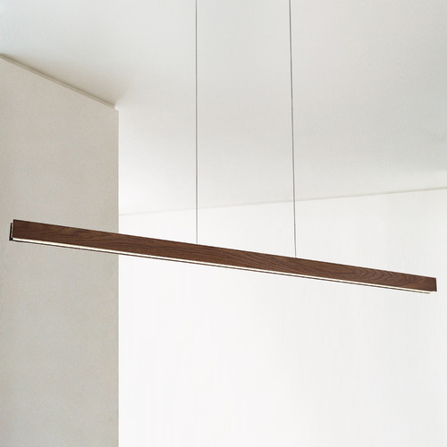 Drift 84-Inch LED Linear Pendant in Dark Walnut by Modern Forms