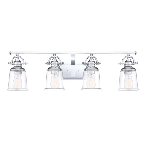 Grant 32-Inch Bath Light in Polished Chrome by Quoizel Lighting