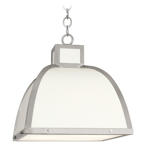 Ranger White and Nickel Pendant by Robert Abbey