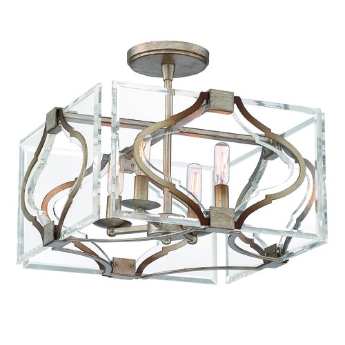 Metropolitan Lighting Brenton Cove Convertible Semi-Flush in Gold by Metropolitan Lighting N7764-683