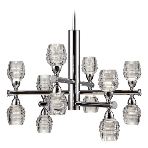 Modern Chrome LED Chandelier 3000K 4800LM by Kuzco Lighting
