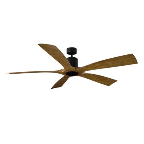 Modern Forms by WAC Lighting Aviator 5 70-Inch Ceiling Fan in Matte Black by Modern Forms FR-W1811-70-MB/DK