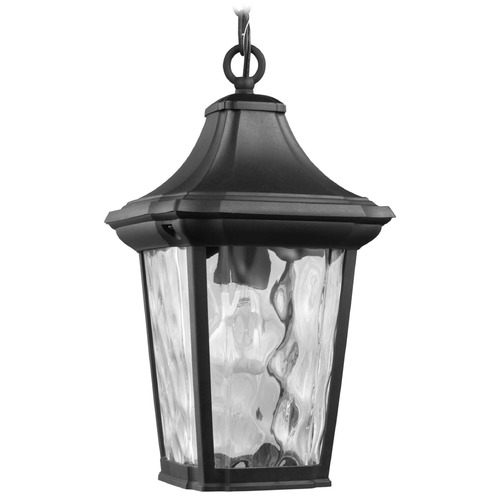 Progress Lighting Marquette Textured Black Outdoor Hanging Light