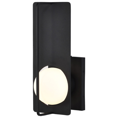 Portal Matte Black LED Outdoor Wall Light by Nuvo Lighting