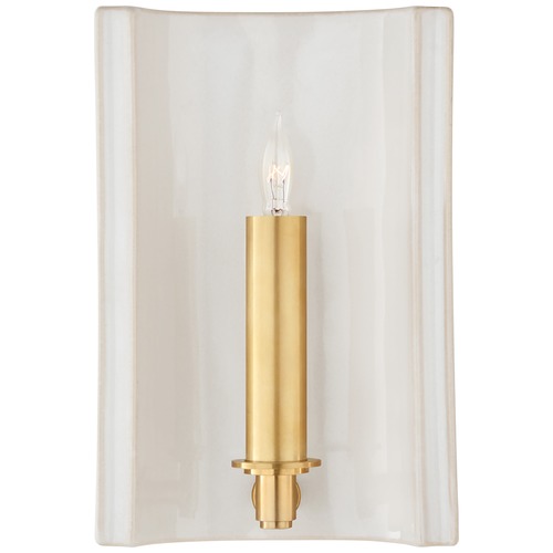 Visual Comfort Signature Collection Christopher Spitzmiller Leeds Sconce in Ivory by Visual Comfort Signature CS2609IVO