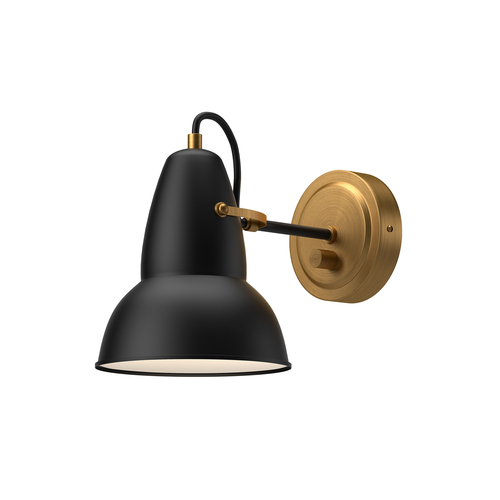 Alora Lighting Felix Aged Gold & Matte Black Switched Sconce