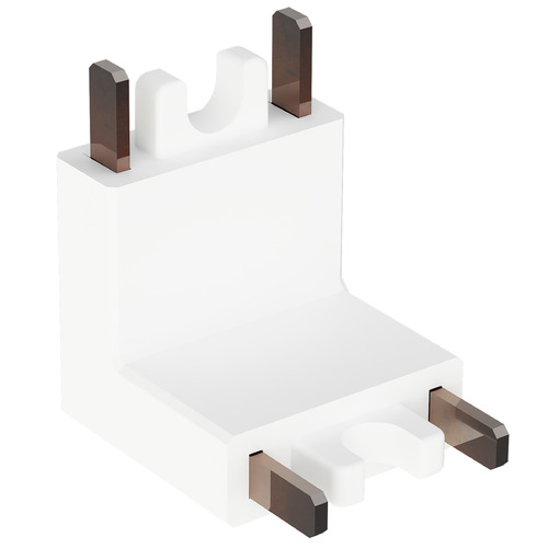 ET2 Lighting Continuum Wall to Ceiling Connector in White by ET2 Lighting ETMSC90-W2C-WT