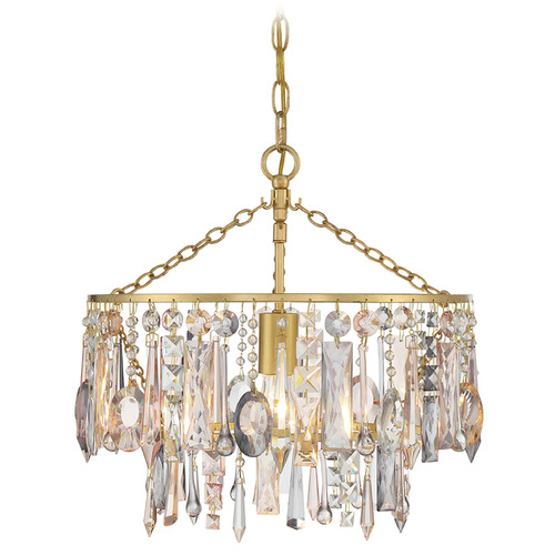 Crystorama Lighting Crystorama Lighting Elsa Antique Gold Pendant Light ELS-7100-GA