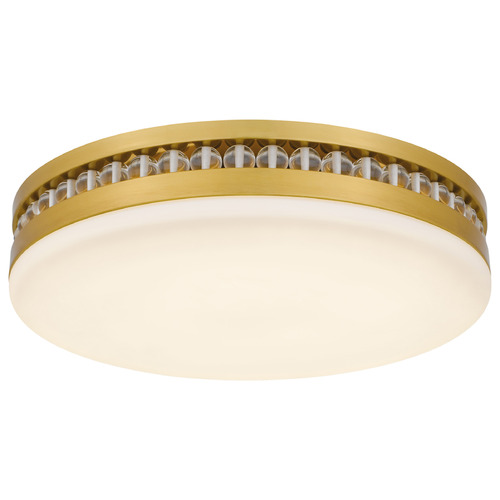 Quoizel Lighting Carey Brushed Gold LED Flushmount Light